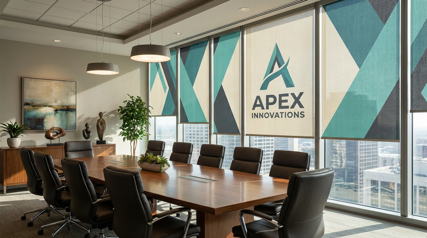 Custom printed blinds for corporate & office
