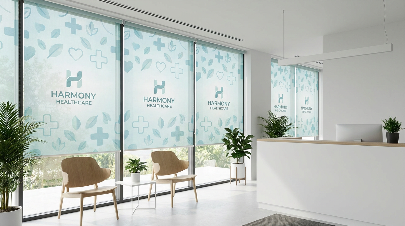 Custom printed blinds for medical & healthcare