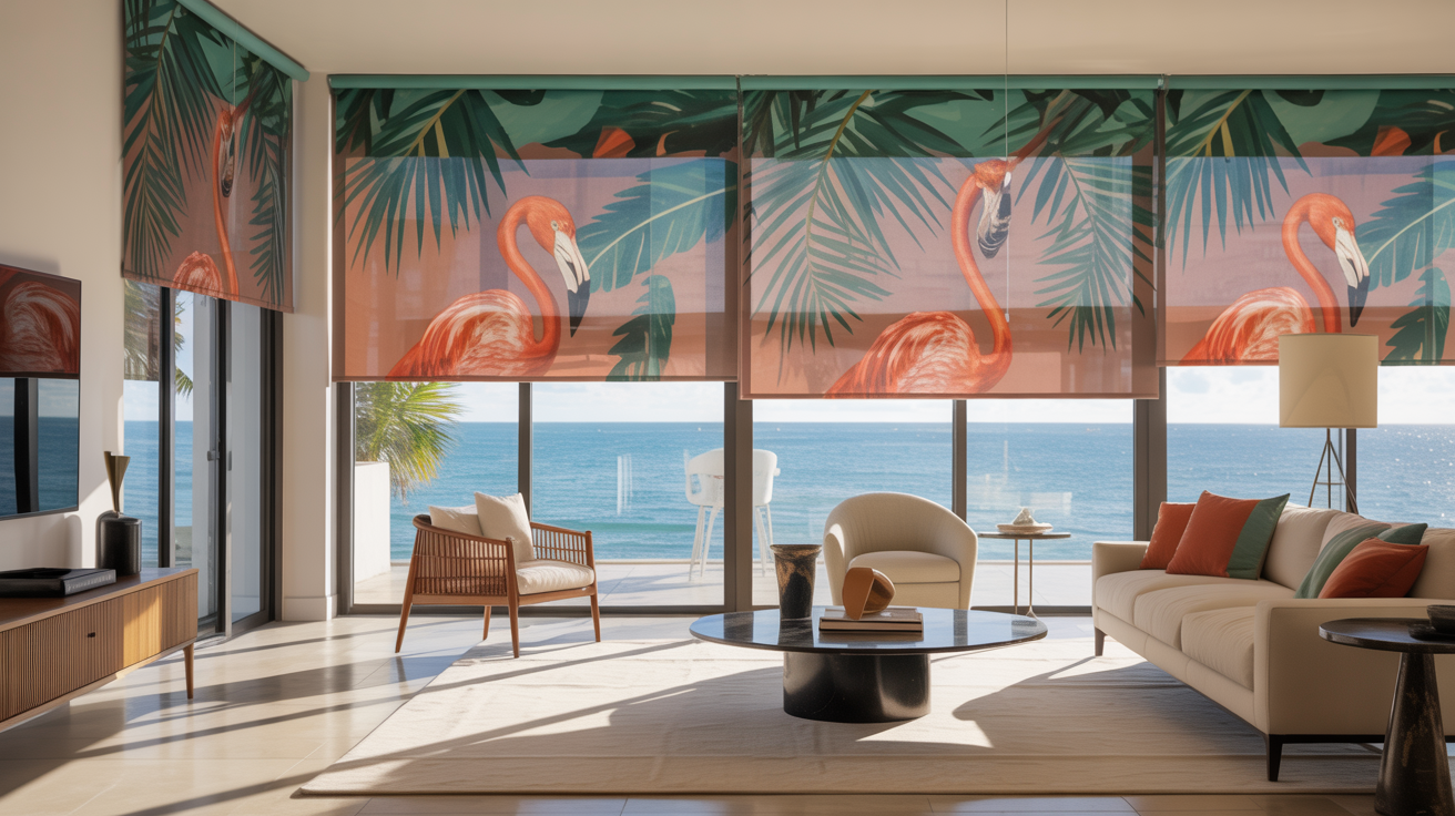 Custom blinds Miami luxury condo