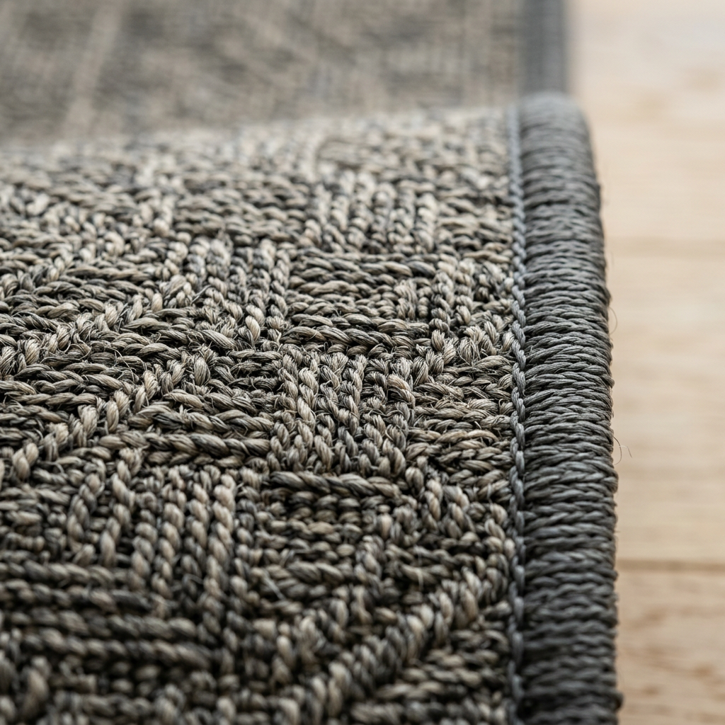 Close-up texture detail of a premium custom floor mat